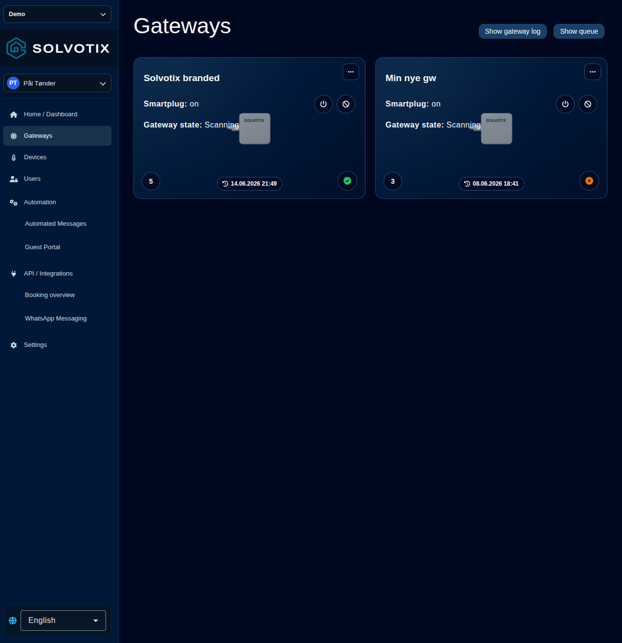 Gateway monitoring
